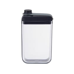 Houdini 7.25 oz Black/Clear Plastic/Silicone Flask