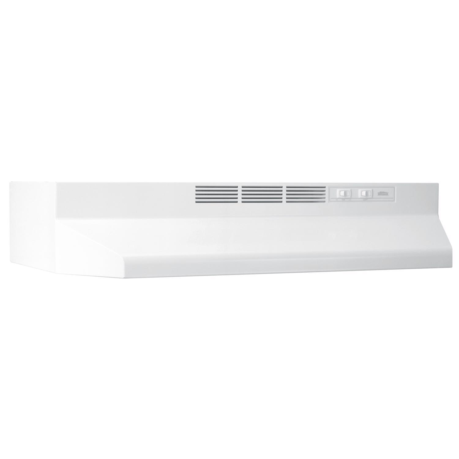 Photos - Cooker Hood Broan NuTone 24 in. W White Non-Vented Range Hood 412401 