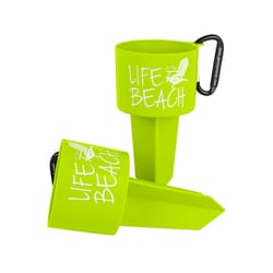 Geckobrands Green Plastic 8 in. H X 4.5 in. W Beverage Holder Stake