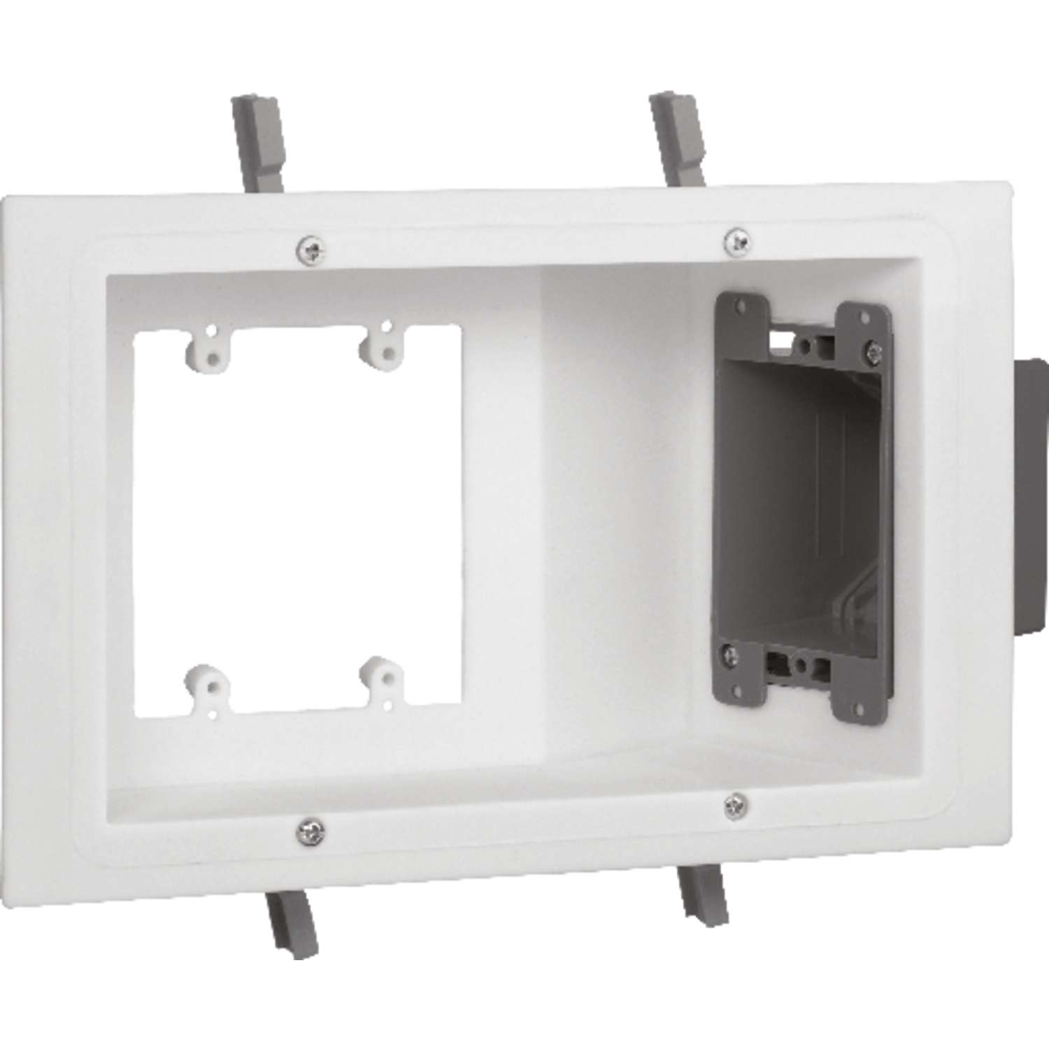 Carlon 6.75 in. Rectangle Electrical Box White Plastic 3 gang - Ace ...