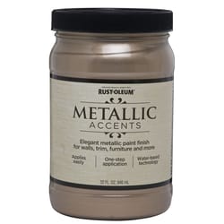 Rust-Oleum Metallic Accents Metallic Champagne Water-Based Paint Interior 1 qt