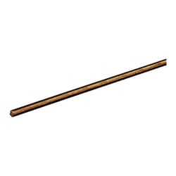 SteelWorks 3/16 in. D X 12 in. L Threaded Brass Rod 1 pk