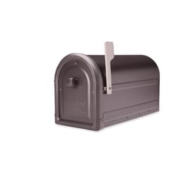 Architectural Mailboxes Roxbury Post Mount Galvanized Steel Post Mount Rubbed Bronze Mailbox