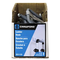 Crawford 8 in. L Vinyl Coated Gray Steel Storage Hook 20 lb. cap. 1 pk