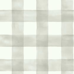 Magnolia Home by Joanna Gaines Premium Peel & Stick .014 in. H X 240 in. L Watercolor Check Gray Vin