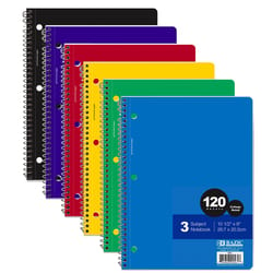 Bazic Products 10-1/2 in. W X 8 in. L College Ruled Side-Spiral Notebook