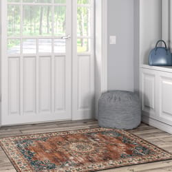 Linon Home Decor Gillies 3 ft. W X 5 ft. L Brown Polyester Area Rug