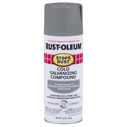 Rust-Oleum Stops Rust Flat/Matte Gray Cold Galvanizing Compound Spray 16 oz