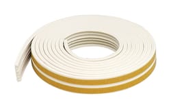 M-D White Rubber Weather Stripping Tape For Doors and Windows 17 ft. L X 3/8 in.