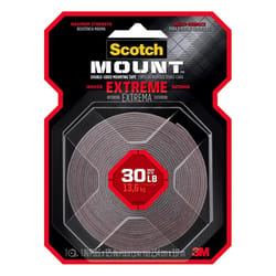 3M Scotch Mount 125 in. L X 1 in. W Mounting Tape