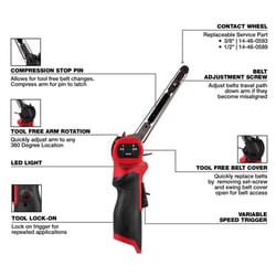 Milwaukee M12 FUEL M12 FUEL 0.5 in. W X 18 in. L Cordless Bandfile Sander Tool Only