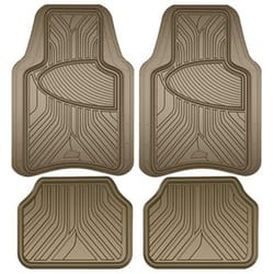 Custom Accessories Brown Rubber Auto Floor Mats 4 pk