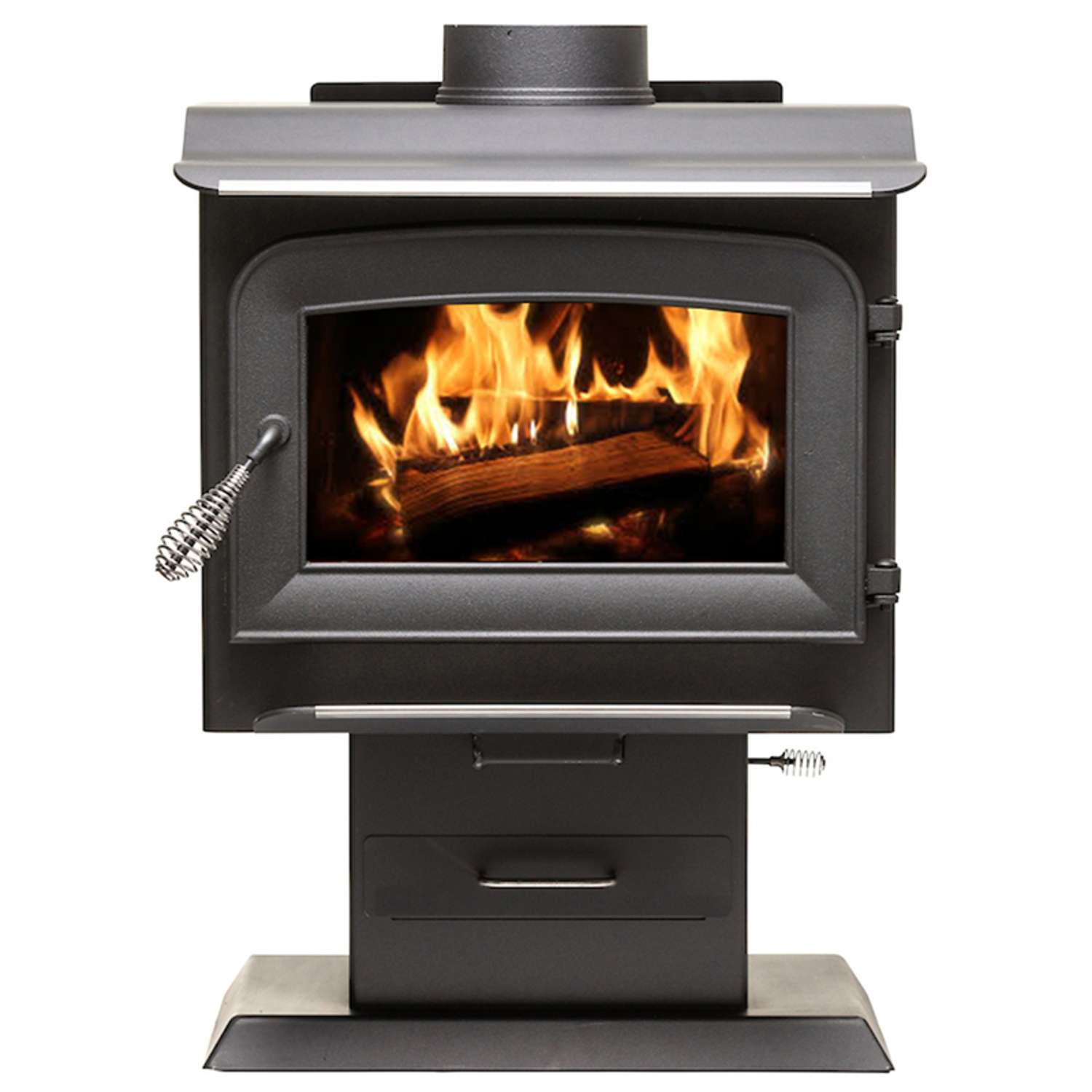 US Stove Ashley EPA Certified 1200 sq ft Pedestal Wood Burning Stove - Ace  Hardware