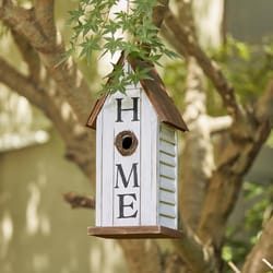 Glitzhome 14.75 in. H X 5.5 in. W X 7 in. L Wood Bird House