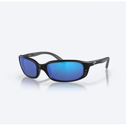 Costa Brine Black Frame Blue Lens Polarized Sunglasses