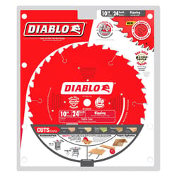Diablo 10 in. D X 5/8 in. TiCo Hi-Density Carbide Ripping Saw Blade 24 teeth 1 pk