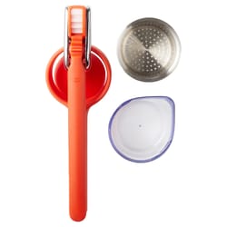 Chef'n Orange Plastic/Stainless Steel Juice Press