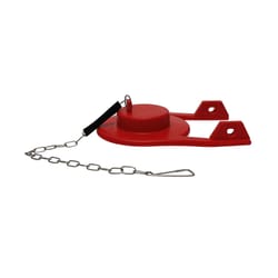 Keeney Flapper and Chain Red Rubber For Kohler