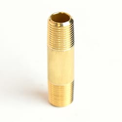 ATC 1/8 in. MPT X 1/8 in. D MPT Yellow Brass Nipple 1-1/2 in. L