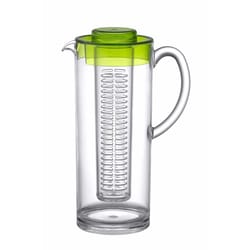 Prodyne 60 oz Clear/Green Fruit Infusion Pitcher Acrylic