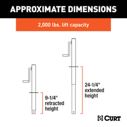 CURT 2000 lb For Jack Crank Handle