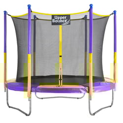 Upper Bounce Trampoline Set Purple/Yellow