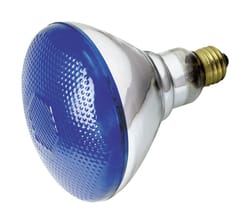 Satco 100 W BR40 Reflector Incandescent Bulb E26 (Medium) Blue 1 pk