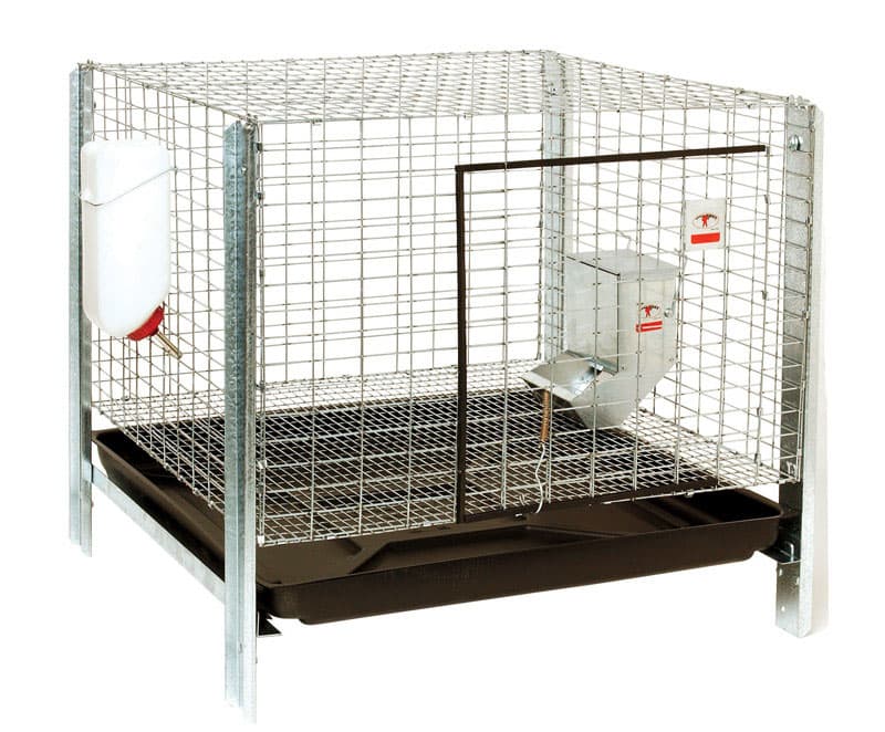 Pet Lodge Galvanized Steel Rabbit Hutch Kit Silver 16 in. H X 24 in. W X 24 in. D