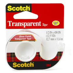 Scotch 1/2 in. W X 450 in. L Transparent Tape Clear