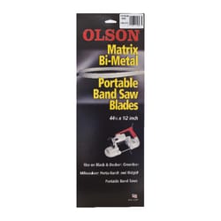 Olson 44.9 in. L X 0.5 in. W Bi-Metal Portable Band Saw Blade 18 TPI Regular teeth 1 pk