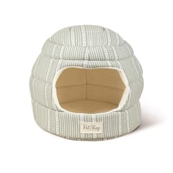 Pet Shop by Fringe Studio Blue Canvas Block Stripe Pet Bed