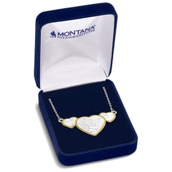 Montana Silversmiths Women's Triple Heart Heart Gold/Silver Necklace