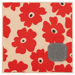 Mu Kitchen Mu Cloth Red Microfiber Poppies Dish Cloth 1 pk