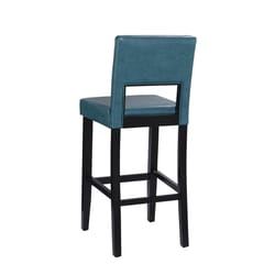 Linon Home Decor Blue Polyurethane Barstool 30 in.