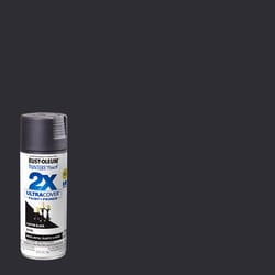 Rust-Oleum Painter's Touch 2X Ultra Cover Satin Canyon Black Paint+Primer Spray Paint 12 oz