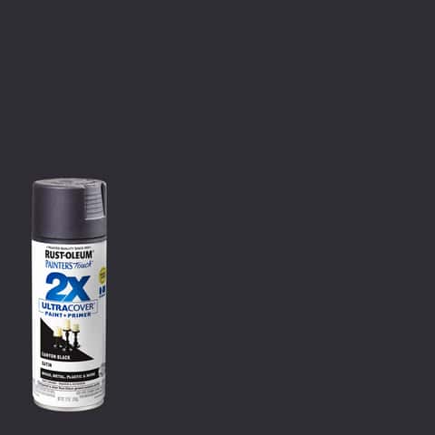Rust-Oleum Painter's Touch 2X Ultra Cover Satin Canyon Black Paint+Primer Spray  Paint 12 oz - Ace Hardware