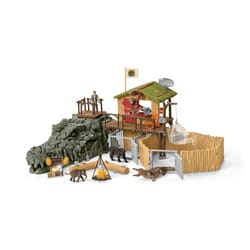 Schleich Wild Life Croco Jungle Research Station Toy Multicolored
