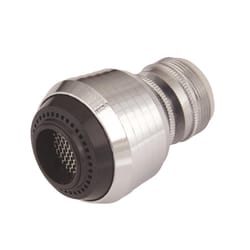 Whedon SuperSpray Dual Thread 15/16 in.- 27M x 55/64 in.-27F Chrome Plated Swivel Sprayrator