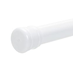 Zenna Home Shower Curtain Rod 72 in. L White