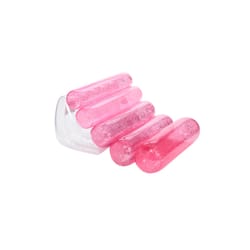 FUNBOY Clear/Pink Plastic Inflatable Glitter Leisure Chair Pool Float