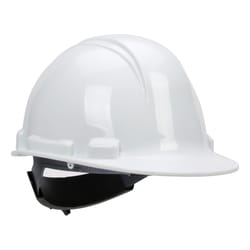 Safety Works 4-Point Ratchet Cap Style Hard Hat White