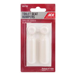 Ace Toilet Seat Bumpers White Plastic