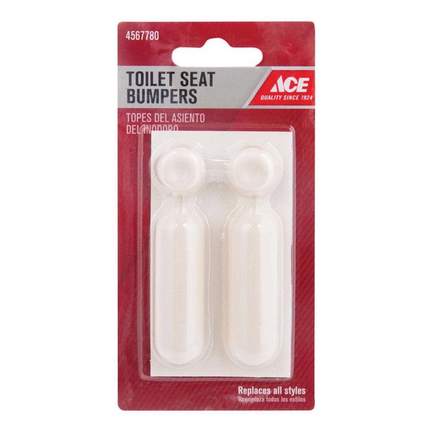Ace Toilet Seat Bumpers White Plastic Ace Hardware