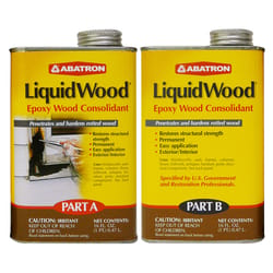 Abatron LiquidWood Solid Clear Epoxy Wood Consolidant Kit 2 pt