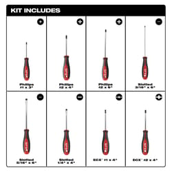 Milwaukee ECX Screwdriver Set 8 pc