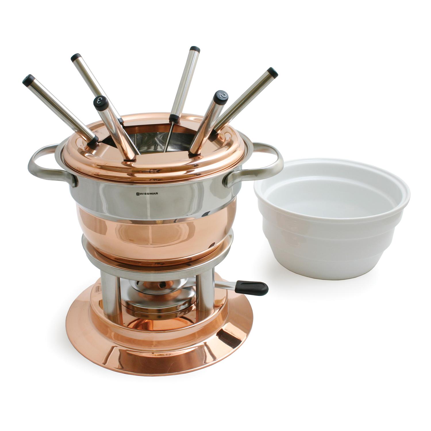 Swissmar Lausanne 11-Piece Copper Fondue Set