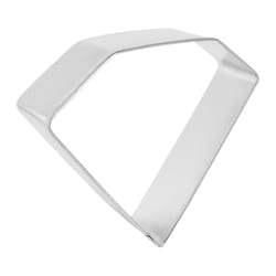 R&M International Corp Diamond 3 in. W X 4 in. L Cookie Cutter Silver 1 pc