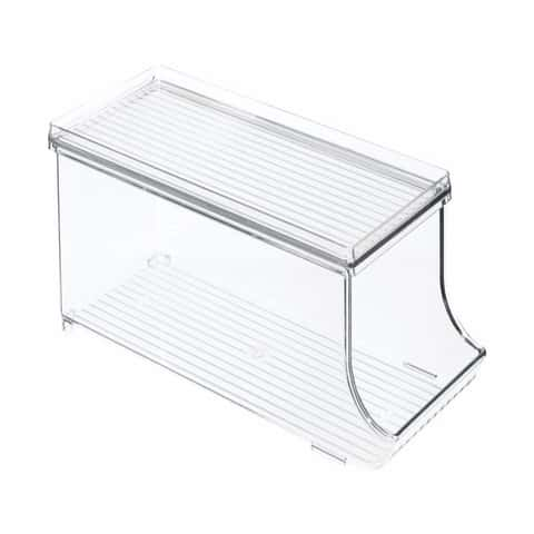 iDesign Linus Handled Cabinet Organizer - Clear - 12 x 3 x 2-1/4 Height - Each