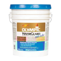 Olympic  WaterGuard  Low Luster  Clear  Water-Based  Multi-Surface Waterproofer  5 gal. 