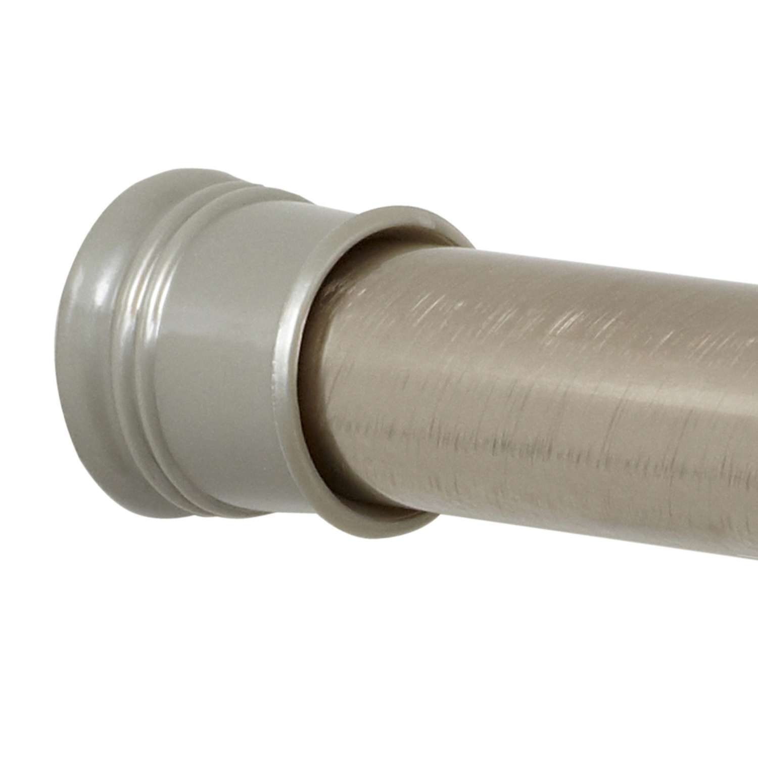 Zenna Home Shower Curtain Rod 72 in. L Brushed Nickel Ace Hardware